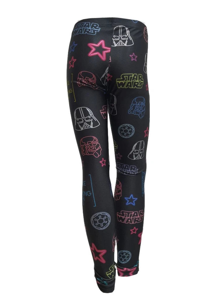 Leggings TEREZ Neones Star Wars Negros Niña #4018052 Nuevos con Etiquetas Foto 2 de 2