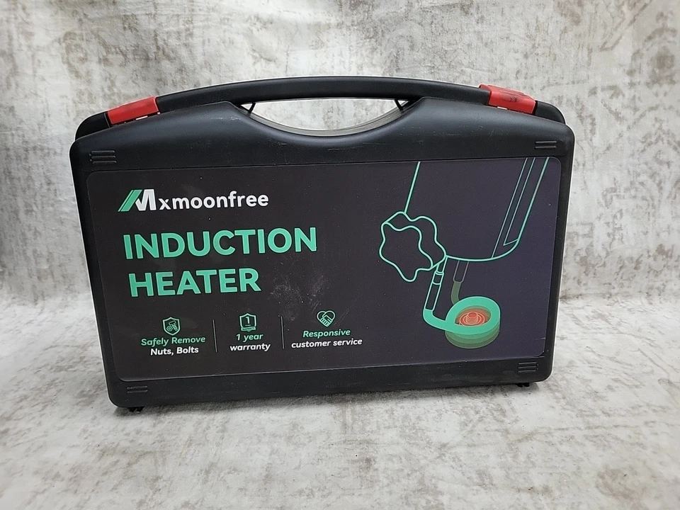 Herramienta de extracción de pernos de calentador de inducción 1500 W, 8 bobinas y estuche resistente para tuercas, pernos... Foto 4 de 4