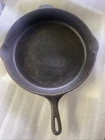Vtg Unmarked Wagner?  Ware #12 14” Cast Iron Skillet Double Spout Vintage