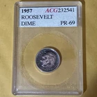 1957  Proof Roosevelt Silver Dime 10c  S1326C