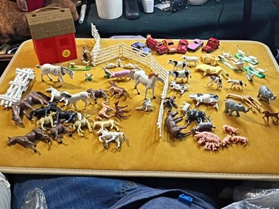 CUTE Vintage Cute Farm Animals Horses Cows Pigs  Trucks Geese Roosters Elephants