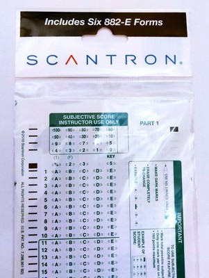 GENUINE SCANTRON 882-E Forms Total Qty. 12 = 2 New Sealed Packs of 6