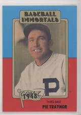 1980-87 SSPC Baseball Immortals Pie Traynor #55 HOF gc7