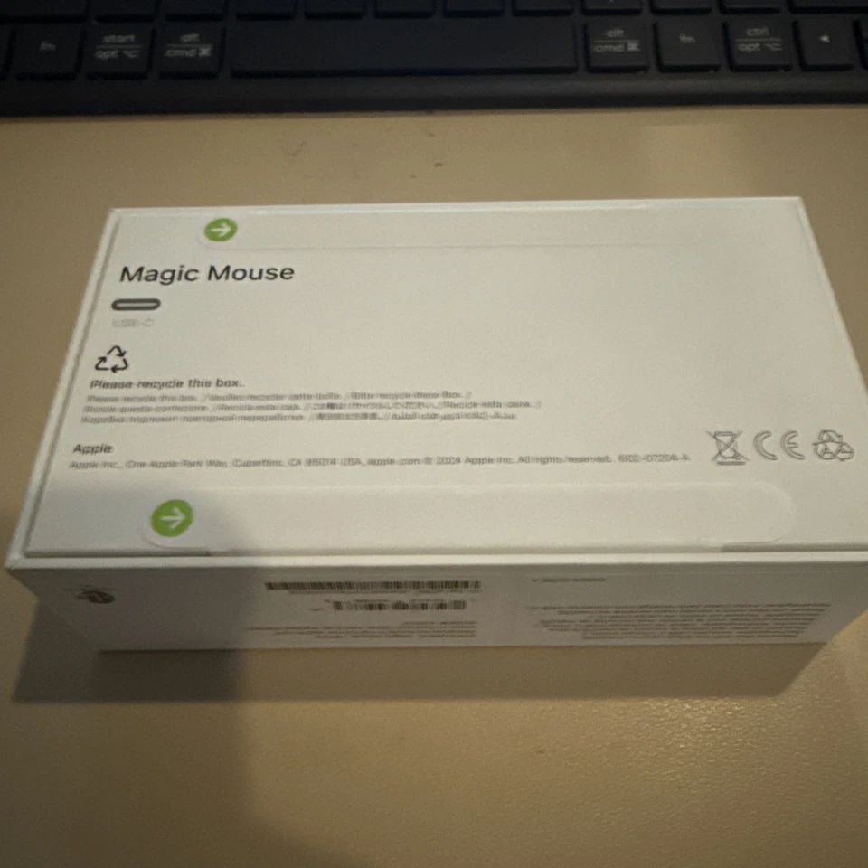 Apple Magic Mouse USB-C Multi-Touch Latest 2024 Original MXK53AM/A White A3204 - Image 2 of 3