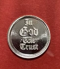 Solid Silver “In God We Trust/Texas”Round Ingot! 1 Gram Fine .999 Pure Silver!