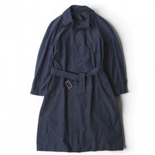 Christian Dior Vintage Belted Coat Dark blue Men L 5-YL008