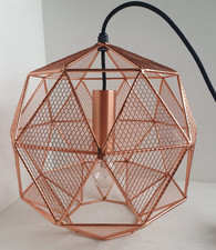 CONTEMPORARY GEOMETRIC CEILING PENDANT COPPER FINISH