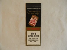 Kalamazoo Michigan automotive CONOCO gas service station low # matchbook