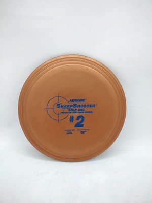 Rare OOP Gold Aerobie SharpShooter #2 Disc Golf 180g  