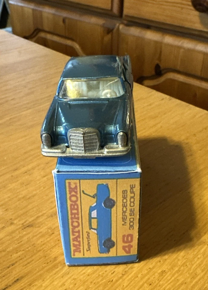MATCHBOX 46 MERCEDES-BENZ 300SE VINTAGE SERIE 1-75 LESNEY INGLATERRA EN CAJA. Foto 3 de 4