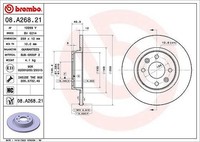 2X Brembo Bremsscheibe Vorderachse U.A. FüR Dacia, Renault