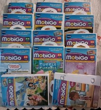 VTECH MobiGo Handheld Touch Learning BLUE/PINK 14 Games Cases BUNDLE ALL WORKING