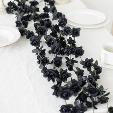 2.5m Artificial Flower Silk Rose Leaf Garland Vine Ivy Home Wedding Garden Décor