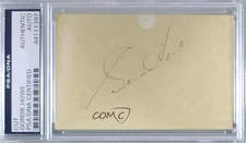 PSA/DNA Authenticated Gordie Howe Certified Authentic Auto Auto HOF 08c9