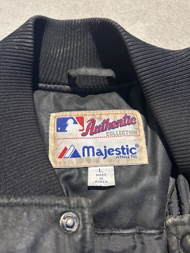 Vintage Majestic Arizona Diamondbacks 90’s Bomber L Jacket - Image 3 of 4