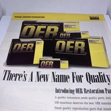 OER Original Equipment Reproduction Vintage Print Ad 1998  8”X10.5” HM1