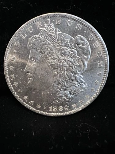 1884‑O Morgan Silver Dollar • Raw AU/UNC • Strong Strike • Nice Luster