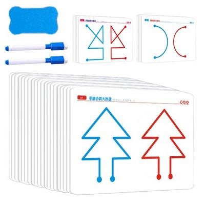 Left & Right Brain Development Card for Parent-Child Interaction 20 Card
