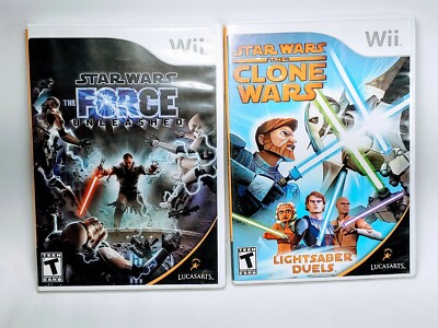 Star Wars: The Force Unleashed & Star Wars: The Clone Wars - Tested and work! 