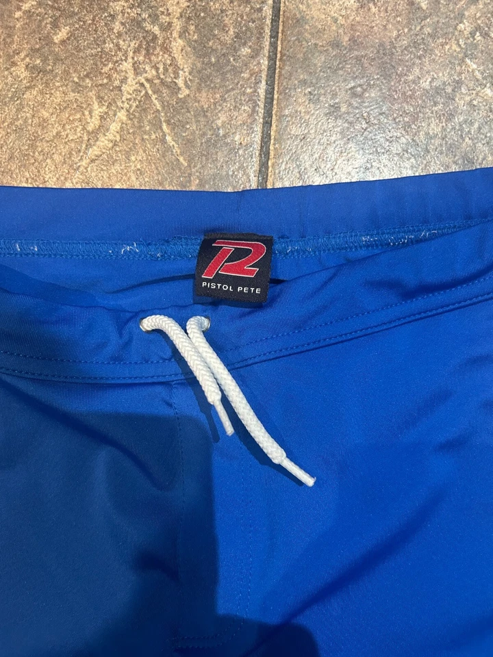 Pantalones deportivos Pistol Pete para hombre azul rojo blanco talla mediana hechos en EE. UU. Foto 3 de 4