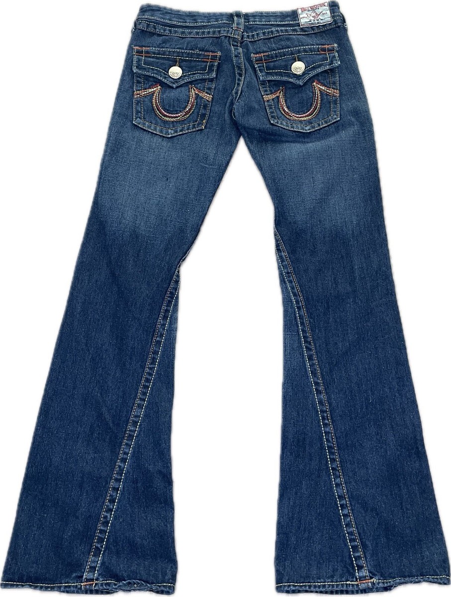 True Religion Rainbow Joey Jeans Flare Leg 28x31 Made In USA True Religion Rainbow Joey Jeans Flare Leg 28x31 Made In USA
