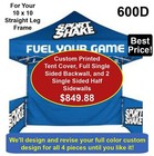 10x10 Tent Canopy Cover Combo Heavy Duty Waterproof 600D Full Color W/ Your Logo