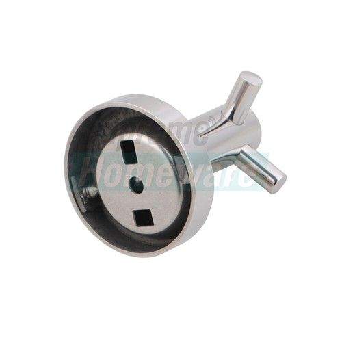 Bathroom Wall Single Double Robe Hook Towel Holder 304 SUS Polished Chrome Bar - Picture 36 of 39