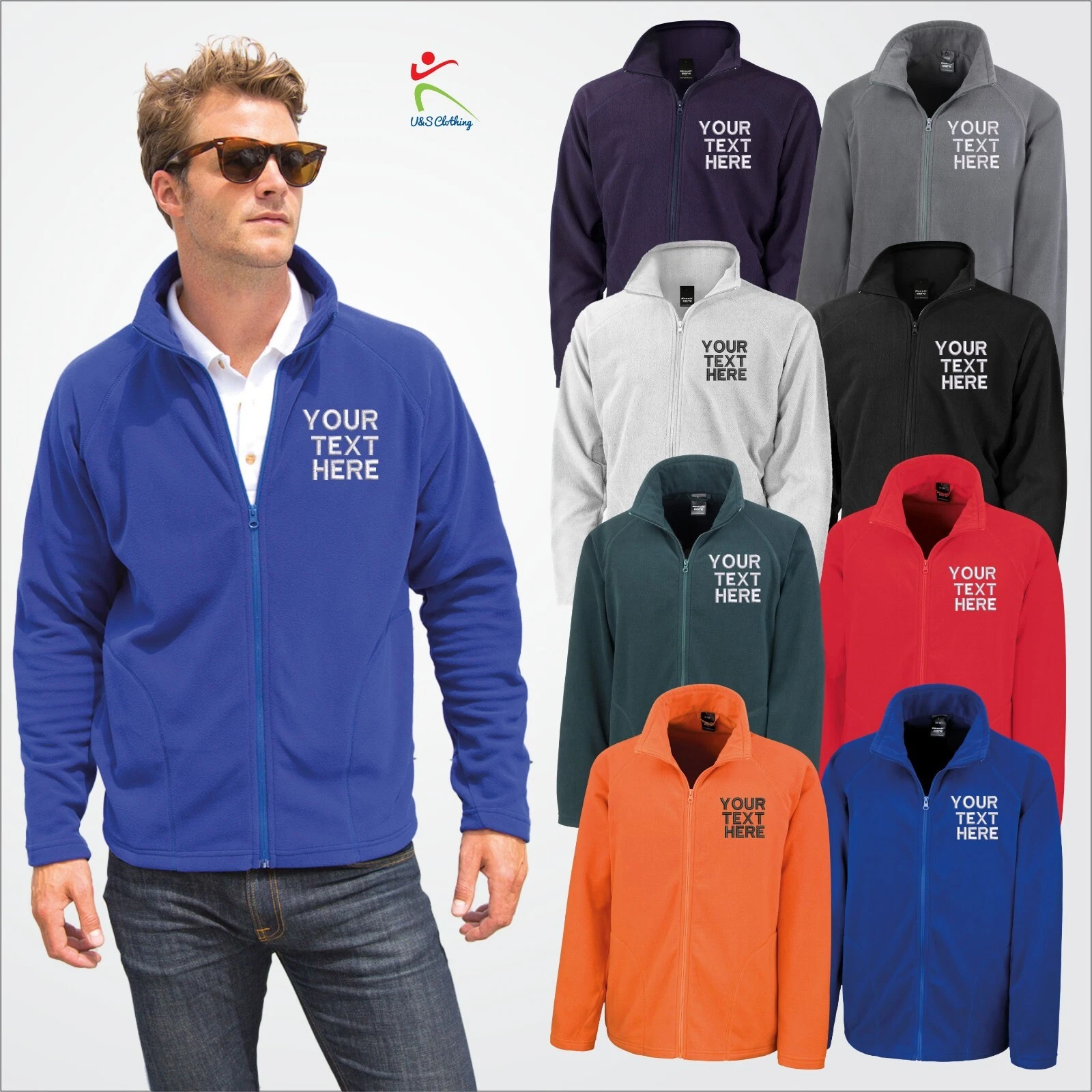 Result Core Personalised Unisex Adults Micro Fleece Full Zip Custom Text Jacket
Opens in a new windo