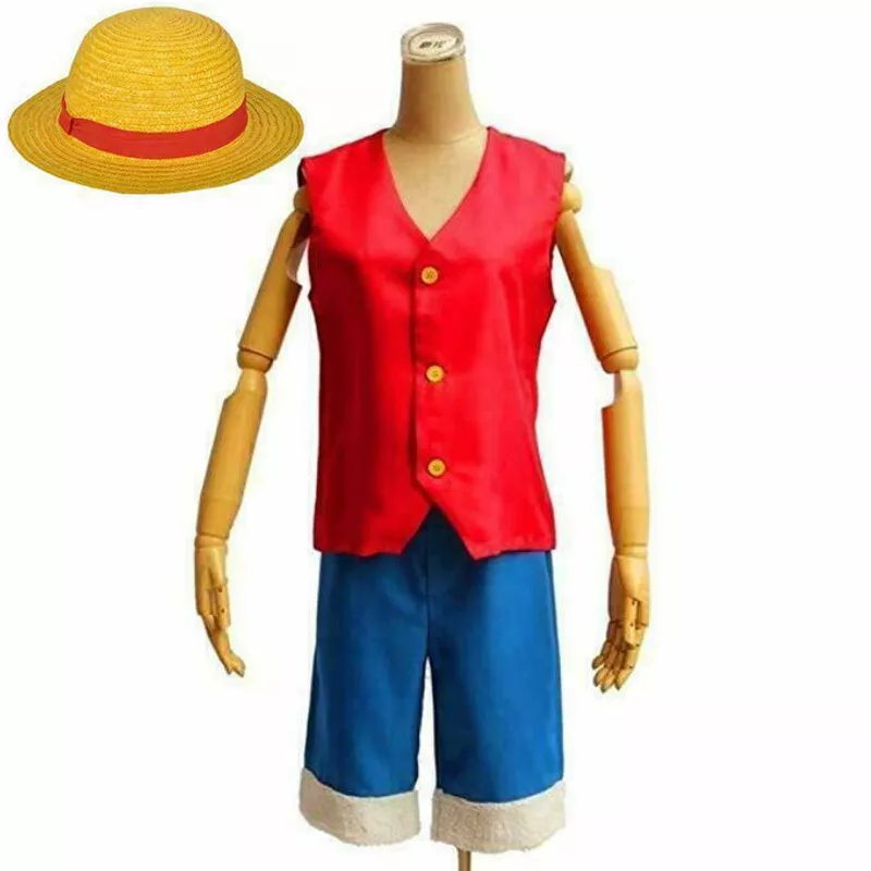 Anime One Piece Monkey D. Luffy Cosplay Costume Outfits Halloween