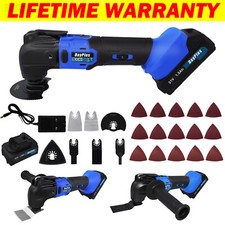 Oscillating Sander Grinder Scraper Cutter Multi-Tool Saw Blades Battery Charger