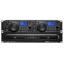 Gemini CDX-2250i Rack Mount DJ Pro Audio Dual Multimedia CD Player with USB