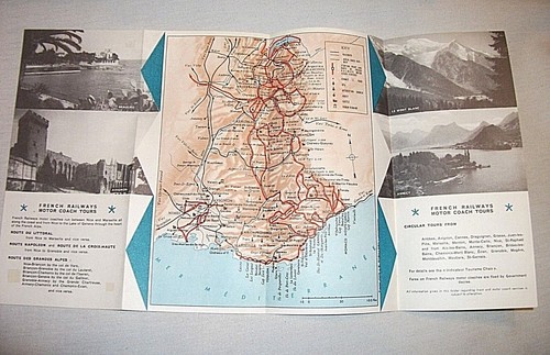FRENCH RIVIERA BROCHURE. JEAN JACQUELIN FRONT COVER. ORIGINAL 1954 PRINTING - Picture 3 of 4