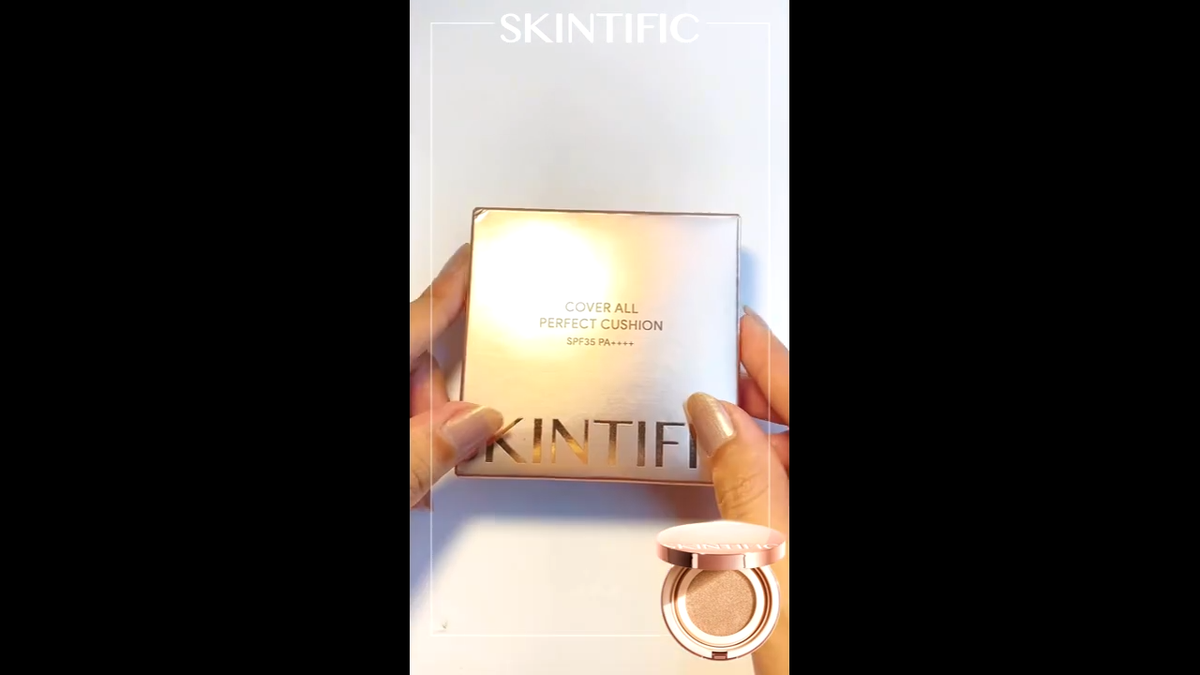 SKINTIFIC Cover All Perfect Cushion 11g, Long-lasting 24H SPF35