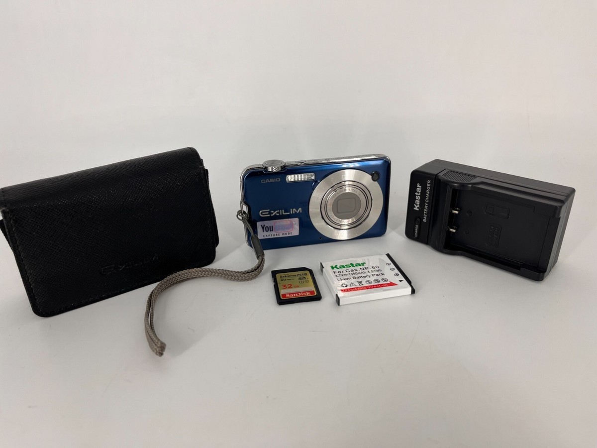 Casio EXILIM EX-S10 10.1MP Digital Camera SLIM DIGICAM Blue - See