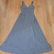 Show Me Your Mumu Sleeveless Maxi Dress Steel Blue XS Built In Cups