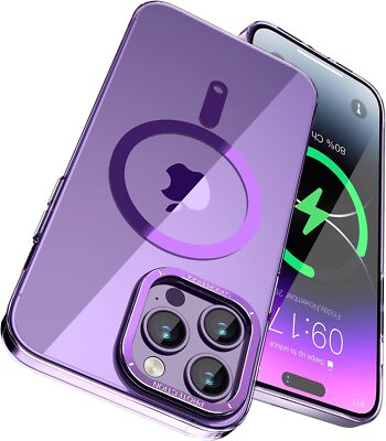 For iPhone 15/15 Pro/ 15 Pro Max/+ Case Shockproof  Magnetic Clear Case  Cover