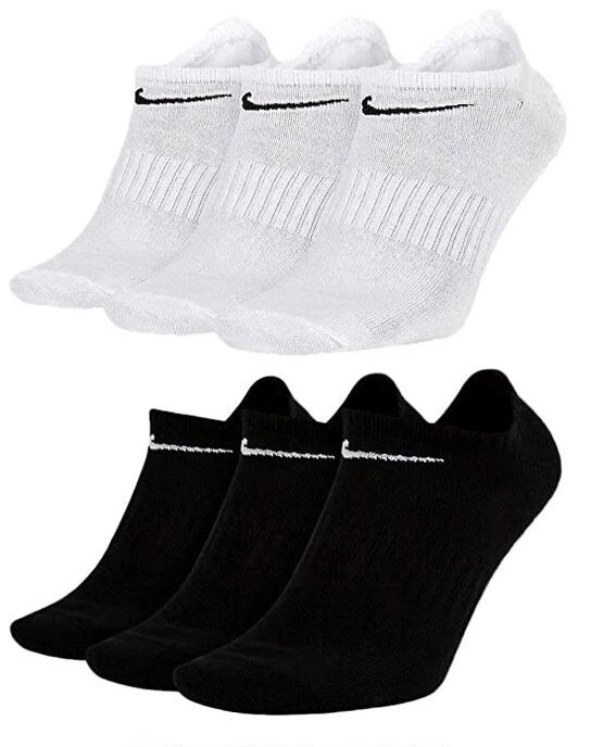 Nike Sneakersocken Socken 6 Paar Weiß Grau Schwarz Herren Damen Füßling SX7679