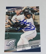 Johnathan Rodriguez SIGNED 2024 Columbus Clippers RC Auto Cleveland Guardians