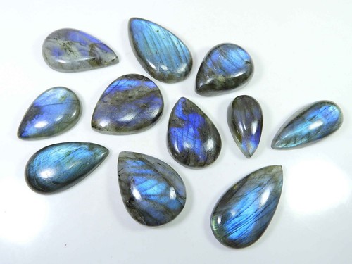 Perles De Labradorite 5-8mm - 80cm De Fil | Pierres Roulées Pour Bijoux DIY, Bracelets, Colliers