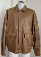 GALLOTTI ITALY LEATHER JACKET / COAT MADE FOR BOYDS MEN SZ 60 / 50