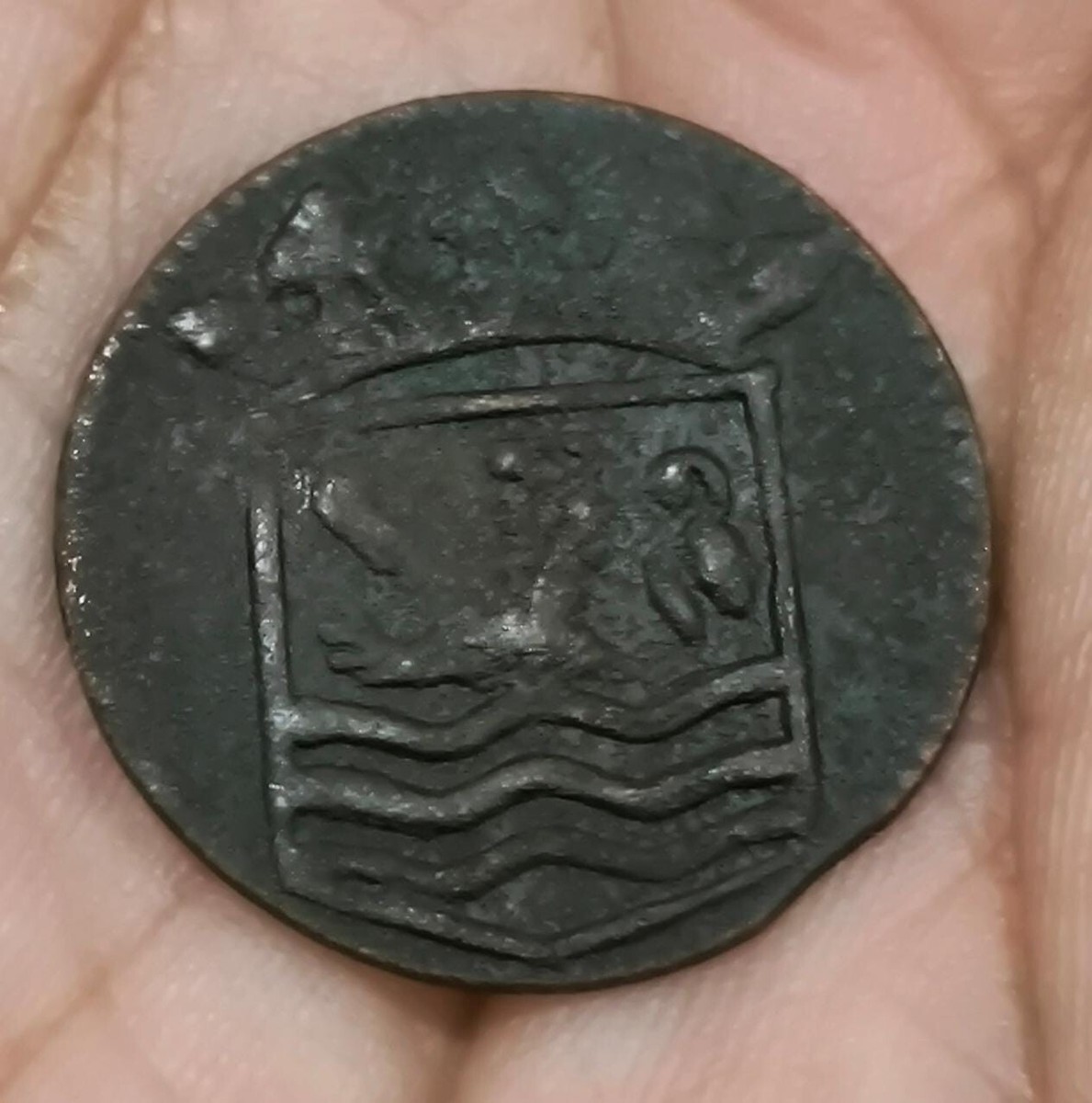 1739 Dutch Netherlands Colonial Voc Duit New York Penny