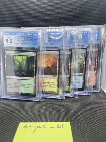 Secret Lair Fetches all graded 9+ Verdant Arid Marsh Misty Scalding. Collectible - Picture 1 of 6