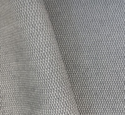 NOS Knoll/Maharam Fabric Textile Messenger/Oyster 6 Yards 54'' Wide Gray/White