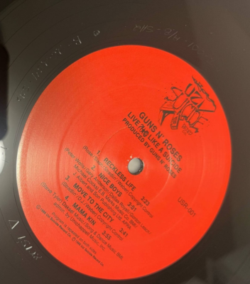 Guns N' Roses / Live ?! Like A Suicide 1986 US EP Uzi Suicide