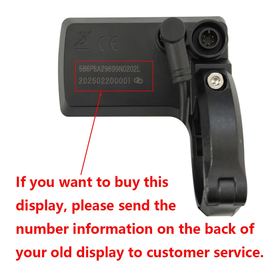 KD586 Color LCD E-bike Display Bicycle Conversion Kit 36V48V Speed Control Panel - Image 3 of 4