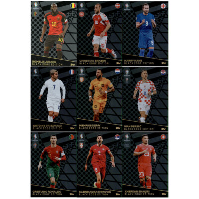 Topps Match Attax UEFA EURO 2024 Germany - Alle 9 Black Edge BE 1-9