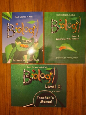 Real Science 4 Kids Biology Pre Level I Complete Set * Text, Workbook, Teacher