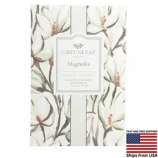 GREENLEAF Large Scented Envelope Sachet - Magnolia - 3 pack - Made In USA