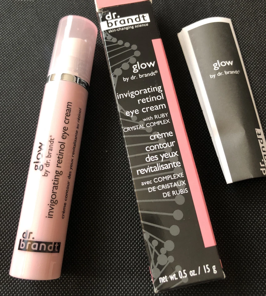 Crema de ojos con retinol vigorizante Dr. Brandt Glow con complejo de cristal de rubí 15 g nueva en caja Foto 2 de 4