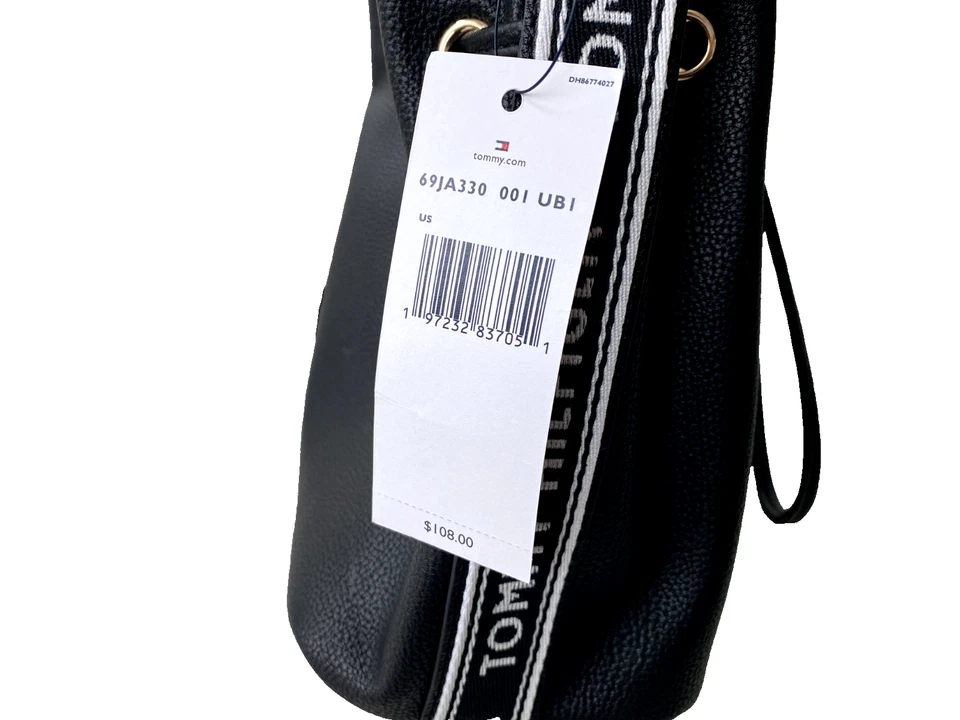 Bolso Bucket Tommy Hilfiger para Mujer en Negro Nuevo con Etiquetas Foto 4 de 4